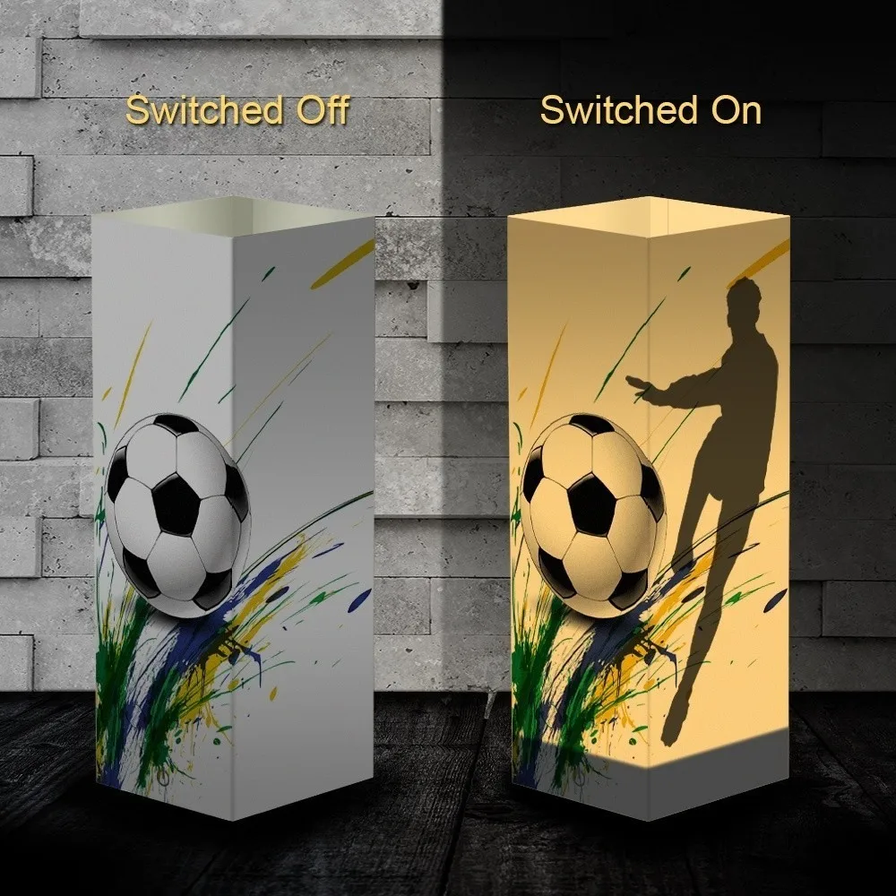 Бумажная настольная лампа для теней светодиодный ночник с принтом оленя балета