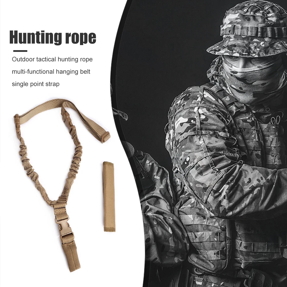 

Adjustable Rifle Hunting Shoulder Strap Outdoor Sport Elastic Lanyard Belt for Family Outdoor Camping Accessories
