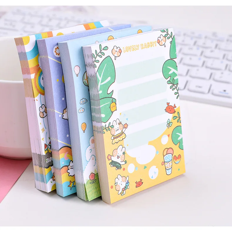 

Cartoon Rabbit Memo Pad Message Sticky Notes For Girls Cute Animal Notepad Note Paper Memo Kawaii Stationery Office Supplies