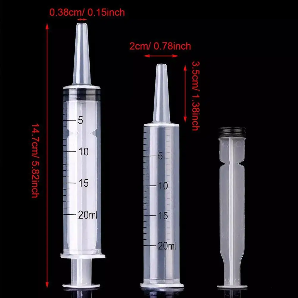 

5/10/20/30ml Nutrient Sterile Syringe Measuring Tools Feeding Nutrient Lip Plastic Syringe Filling Cat Tools Dog Reusable G Z4A1