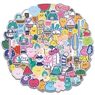 100 шт. Корейский ins Vsco девушка мороженое цветок мультфильм милый улыбающееся лицо наклейки дневник справочники мобильный телефон декоративная наклейка