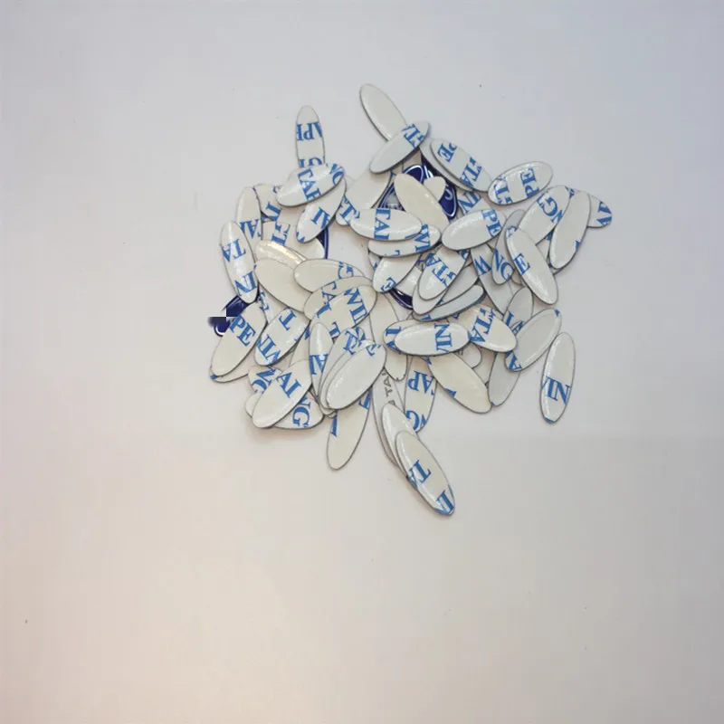 

RIOOAK 5 pcs 20*8mm Car Key Shell Sticker Logo For Ford Emblem Badge Aluminum DIY metal sticker car key logo Blue white color