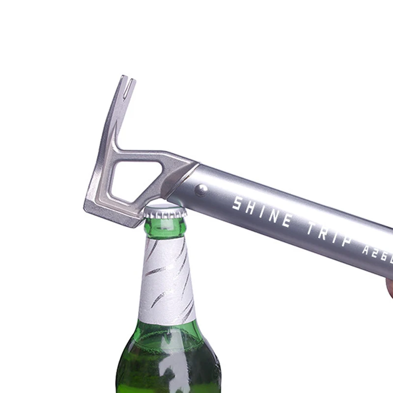 

outdoorOutdoor Climbing Hammer Aluminum Alloy Safety Hammer Stainless Steel Multifunctional Survival Titanium Carabiner