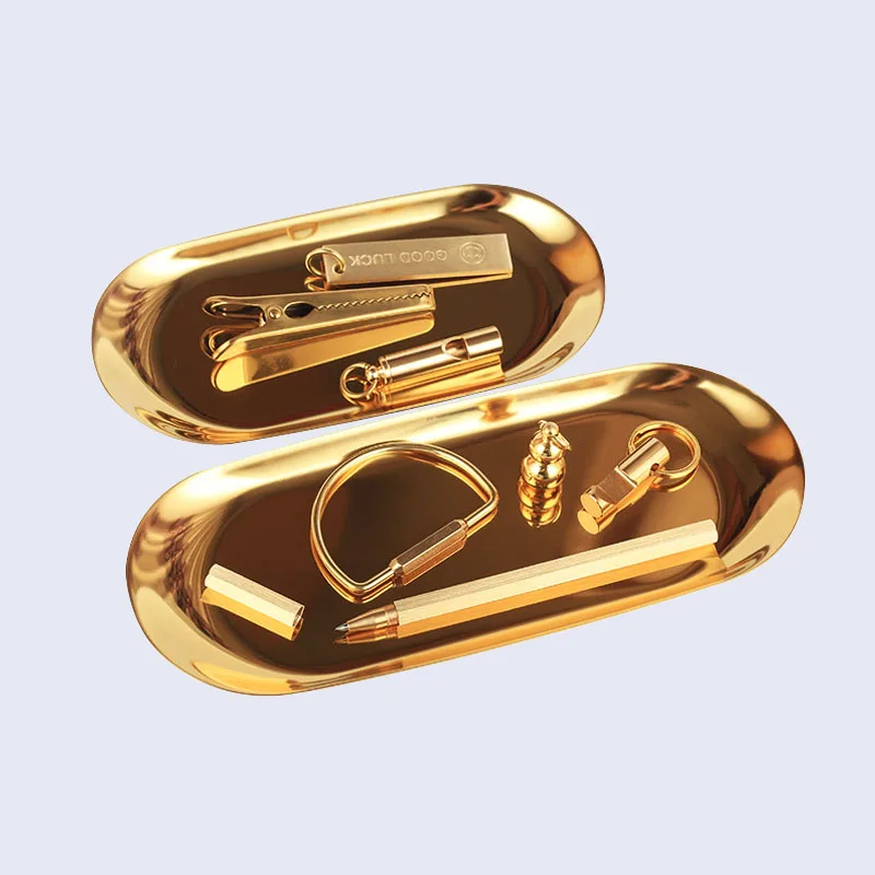 Бесплатная настройки Нержавеющая сталь лоток для хранения розового цвета: