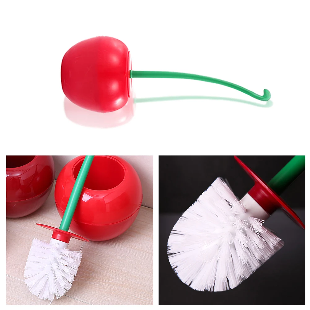 Красивая щетка для туалета в форме вишни уборки дома с длинной ручкой чистки