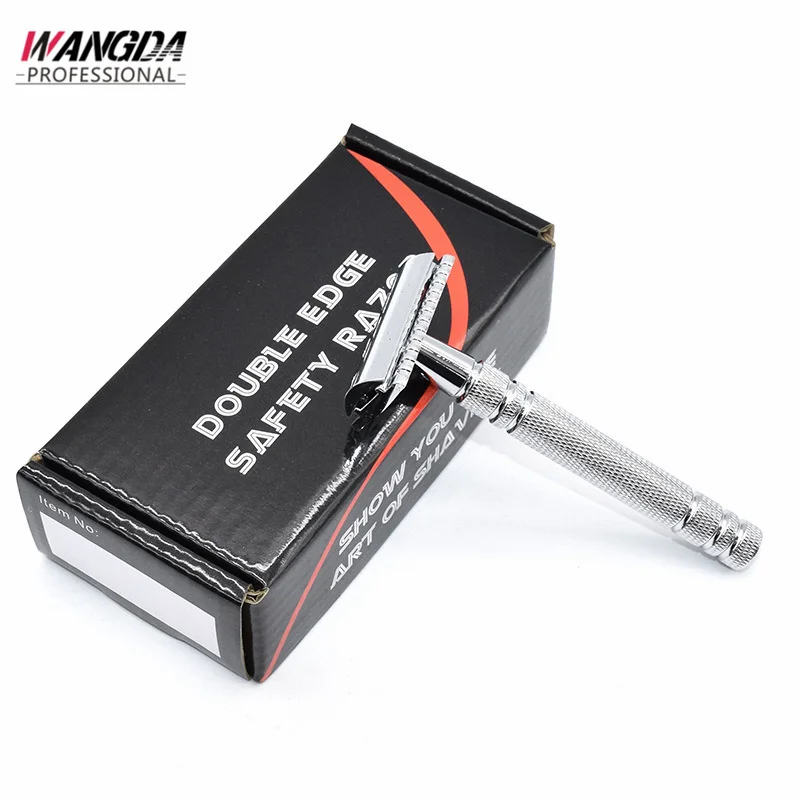 

2021 New Adjustable Double-Edged Razor Safety Razor Manual Razor Blade Zinc Alloy 5-Blade Chrome-Plated Razor