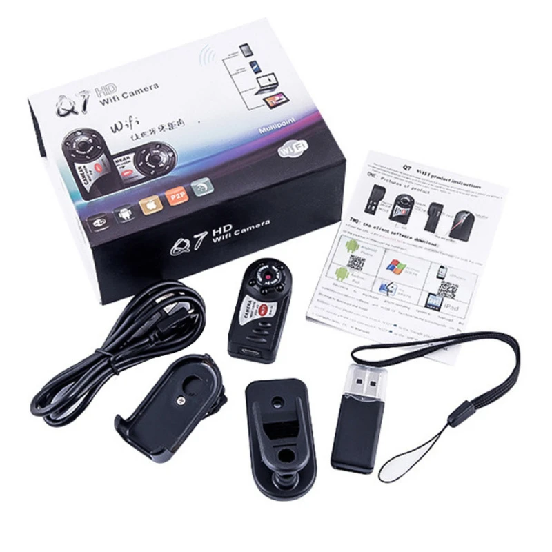 

Ymesy New Mini Q7 Camera 480P Wifi Camera DV DVR Wireless IP Cam Mini Video Camcorder Recorder Infrared Night Vision Small cam