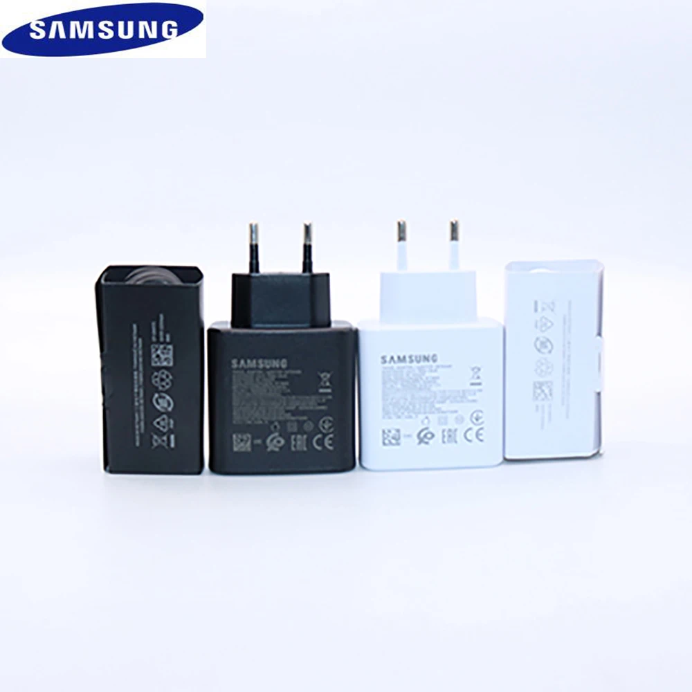 Оригинальное быстрое зарядное устройство Samsung 45 Вт быстрый адаптер Type C кабель