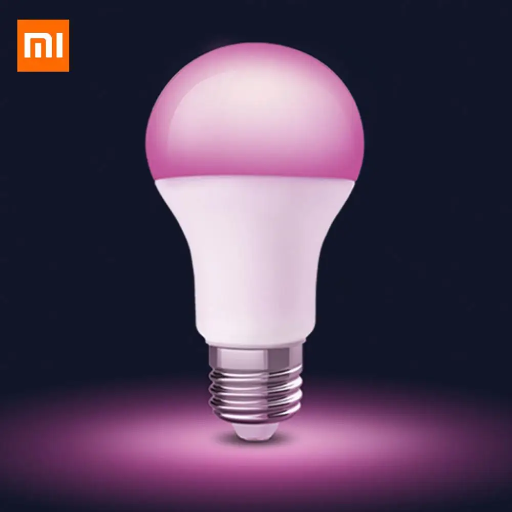 Newest Xiaomi Mijia Smart LED Bulb RGB Colorful 7000K E27 Lamp Mi Light APP Remote Control For Mihome App | Лампы и освещение