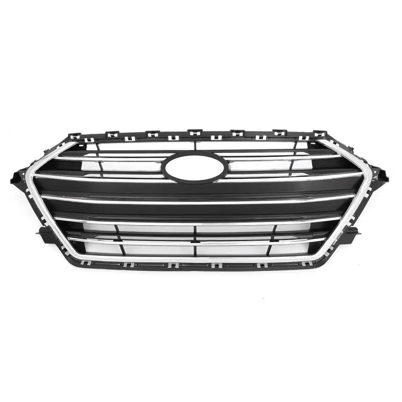 

ABS Car Front Bumper Radiator Racing Grille for Hyundai Elantra 2017-2018 Front Upper Center Hood Replacement Bumper Grille