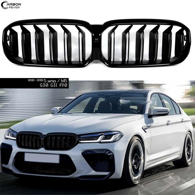 Черная передняя решетка для пианино Kindey BMW 5 серии G30 седан G31 универсал F90 (M5) (2020
