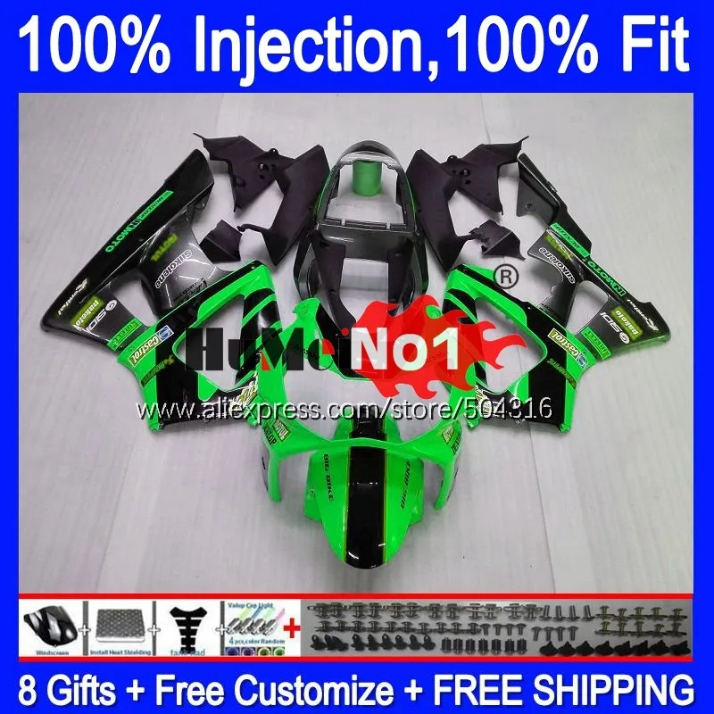 

OEM For HONDA CBR900 RR CBR 929RR 929 900 RR 900RR 00MC.82 CBR929RR CBR900RR CBR929 RR 2000 2001 00 01Green black Fairings