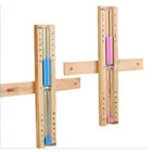 Деревянные песочные часы для сауны, настенные часы, вращающиеся на 15 минут, песочные часы, часы с белым песком для домашнего использования