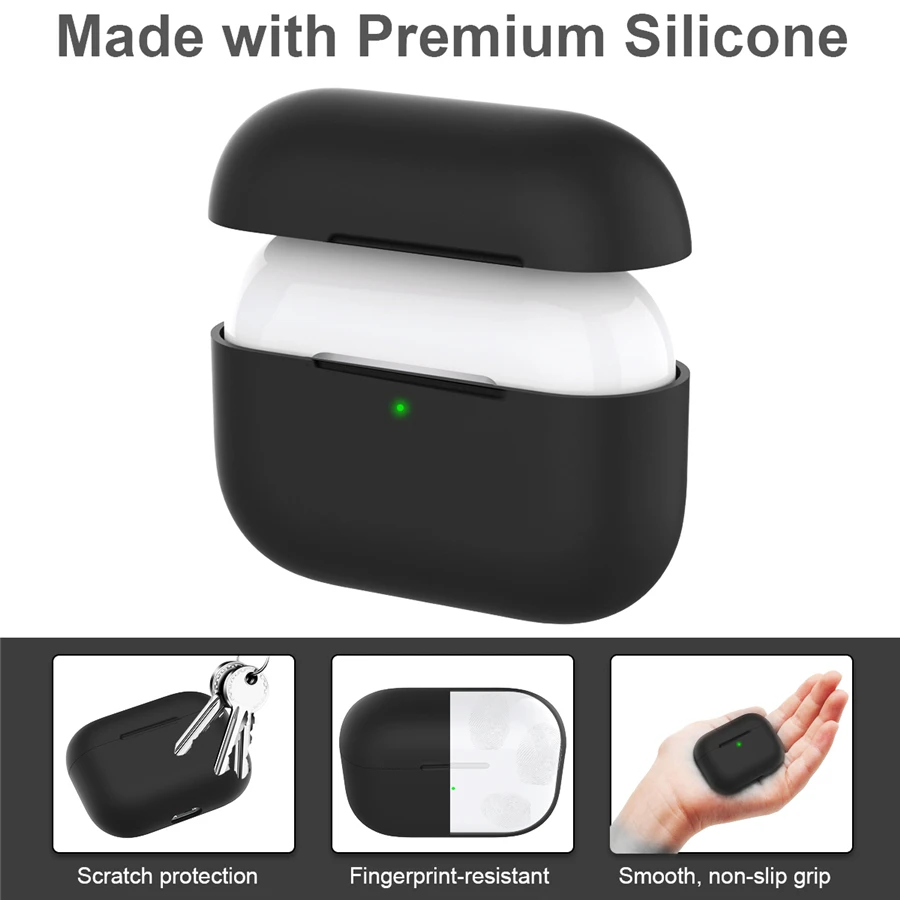Силиконовый чехол для наушников из ТПУ защитный AirPods аксессуары кожи силиконовый