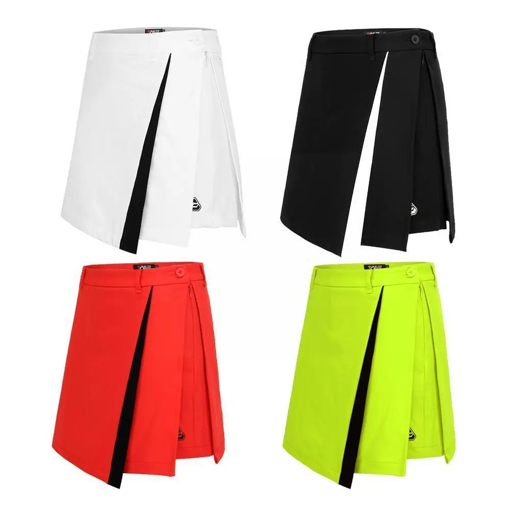 

Golf Apparel Women Short Skirt Female Summer Patckwork Pleated Sports Shorts Skirts Girl Slime Colors 4 Anti-Exposure Wear U2R3
