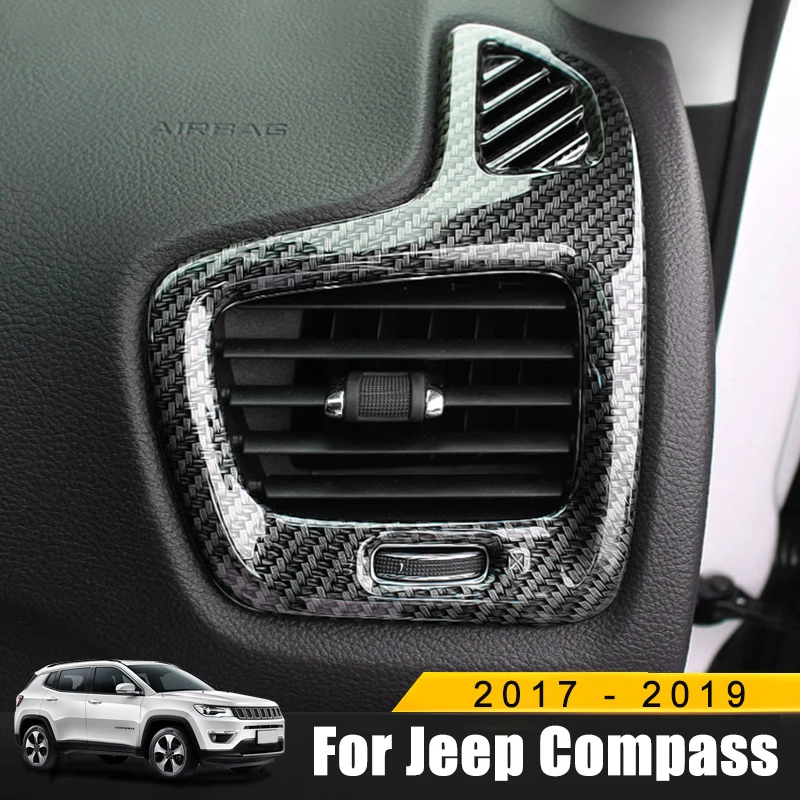 Для Jeep Compass ABS хром автомобильный внутренний кондиционер вентиляционное отверстие крышка отделка Декоративная розетка рамка авто аксессуары