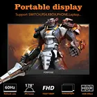 Портативный монитор PORPOISE, 17,3 дюйма, USB 3,1, Type-C, для Ps4, Xbox, Huawei, телефона, игрового монитора, ноутбука, ЖК-дисплей