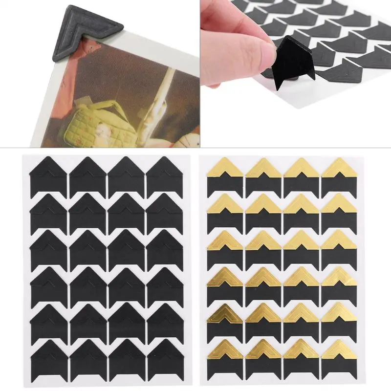 

10 Sheets Photo Corners Self Adhesive Stickers, Photo Mounting Paper Corner Stickers for DIY Scrapbook Albums