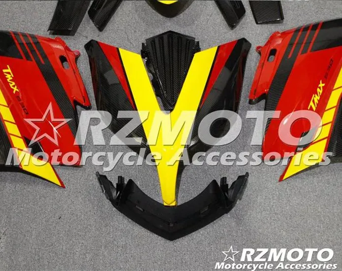 Новый комплект обтекателей для мотоцикла ABS YAMAHA TMAX500 2015 2016 узор из углеродного
