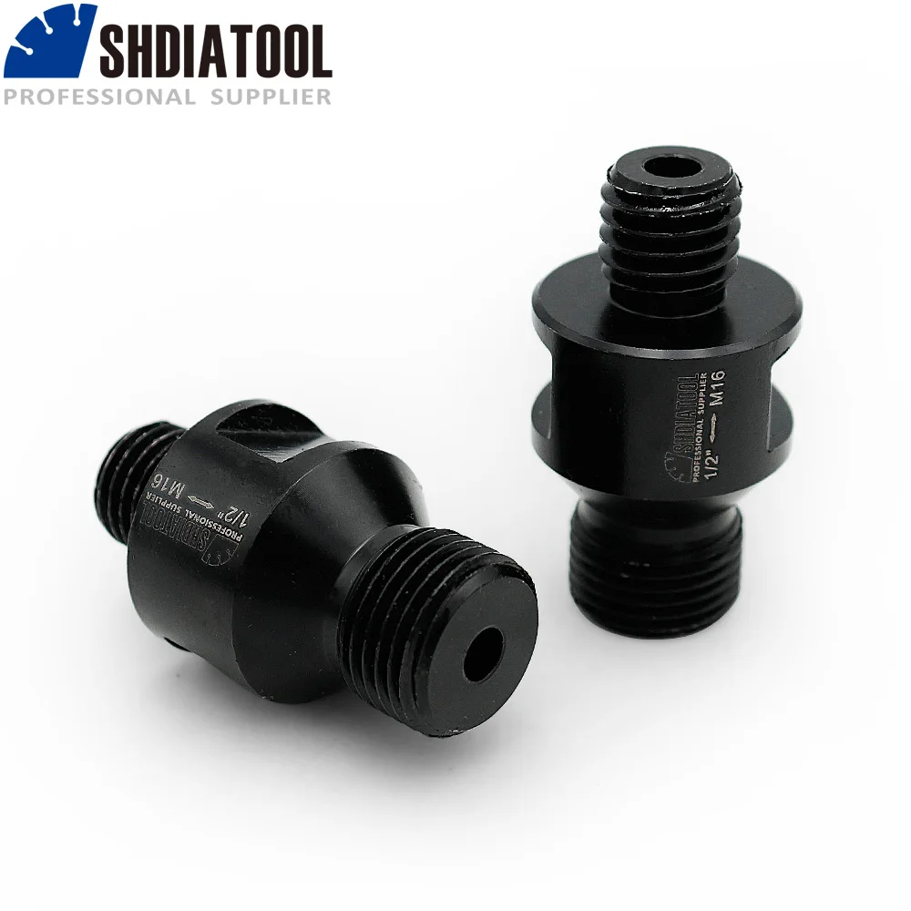

SHDIATOOL 2pcs Converter for M16 Male Thread To 1/2 inch Male Thread Adapter for CNC Machine