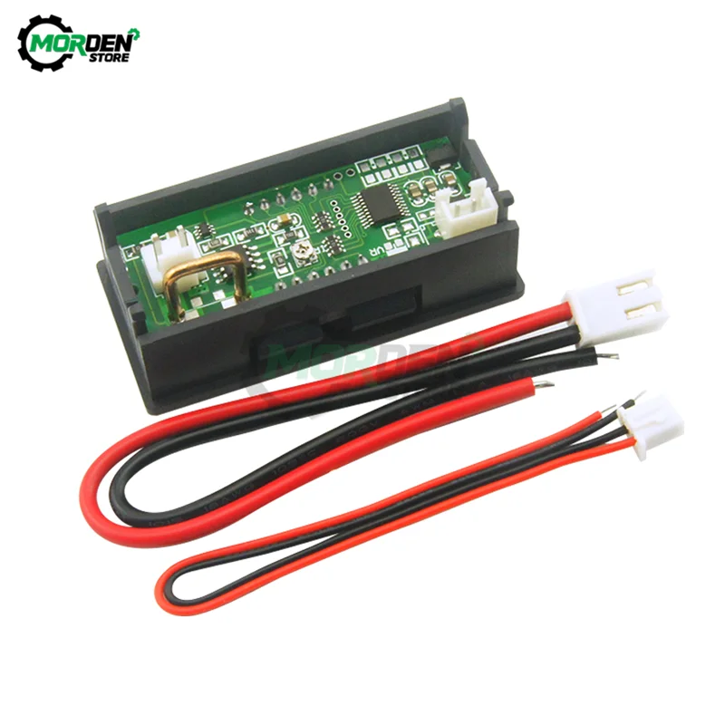 Цифровой светодиодный вольтметр LED амперметр с 4 цифрами 0 56 дюйма 10 А|Измерители