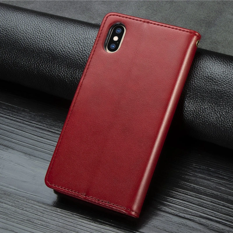 Бизнес-стиль, кожаный чехол для iPhone 7 8 6 s 6s plus X XR XS 11 Pro Max Пряжка Бумажник откидная крышка для iPhone 11 чехол iPhone XR