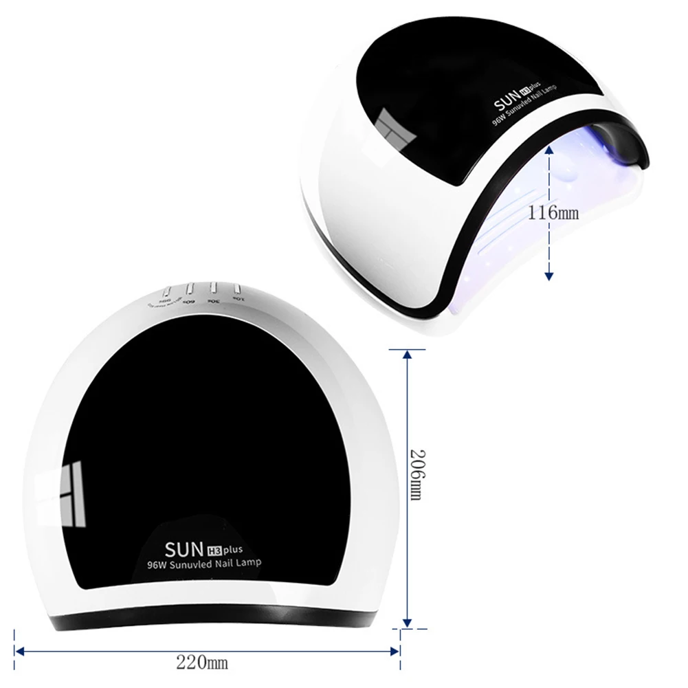 

96W Nail Dryer UV Lamp LED Lamp For Nails With 36 LEDs USB Dryer Lamp For Curing Gel Polish Auto Sensing Nail Manicure Tool EU