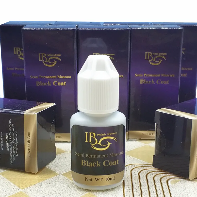 Полуперманентная тушь для ресниц IB Ibeauty Black Coat 5 бутылок Корейская оригинальная 10