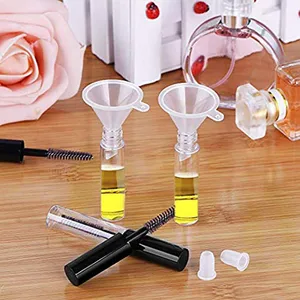 3pcs/Set 10ml Empty Mascara Tube Eyelash Cream Vial Liquid Bottle Cosmetic Container With Leakproof Black Cap Contains Funnel