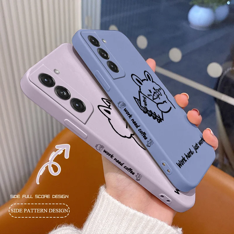 Cat Camera Lens Protect Case For Samsung Galaxy S21 S20 S10 Note 20 10 Soft Liquid Silicone Phone Cover For A72 A52 A42 A32 A71