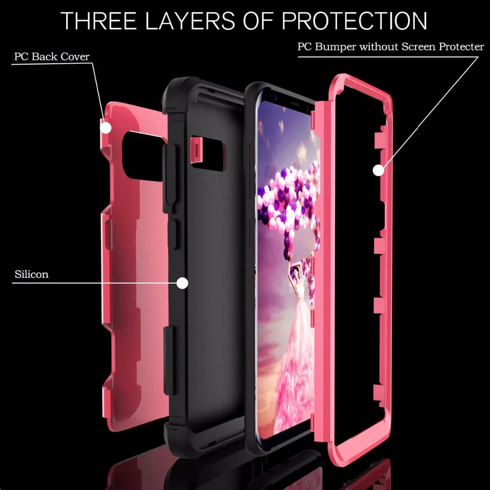 Luxury Robot Shockproof Armor Phone Caser For Samsung Galaxy S9 S8 Plus Hybrid TPU+Rubber Full Body Protective Shell Back Cover |