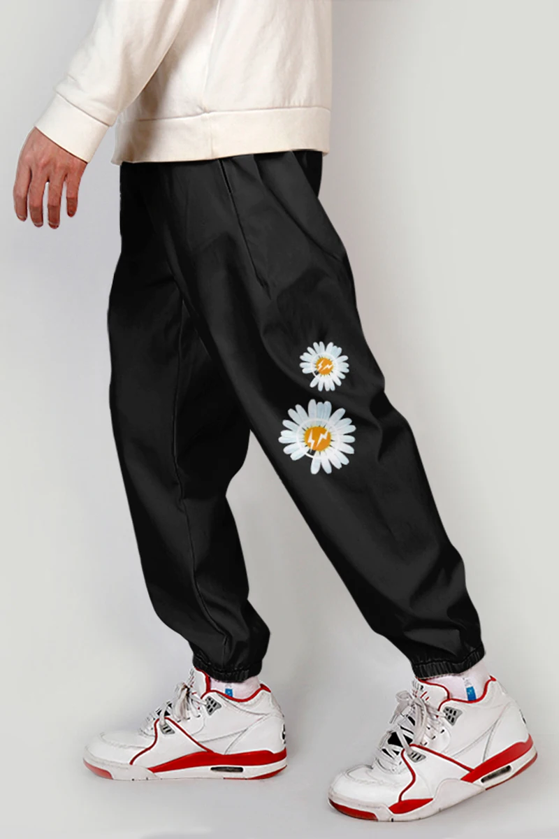 

G-Dragon Little Daisy Jogging Pants Custom Printed Unisex Multi-pocket Streetwear Cargo Pants Punk Stretch Pants