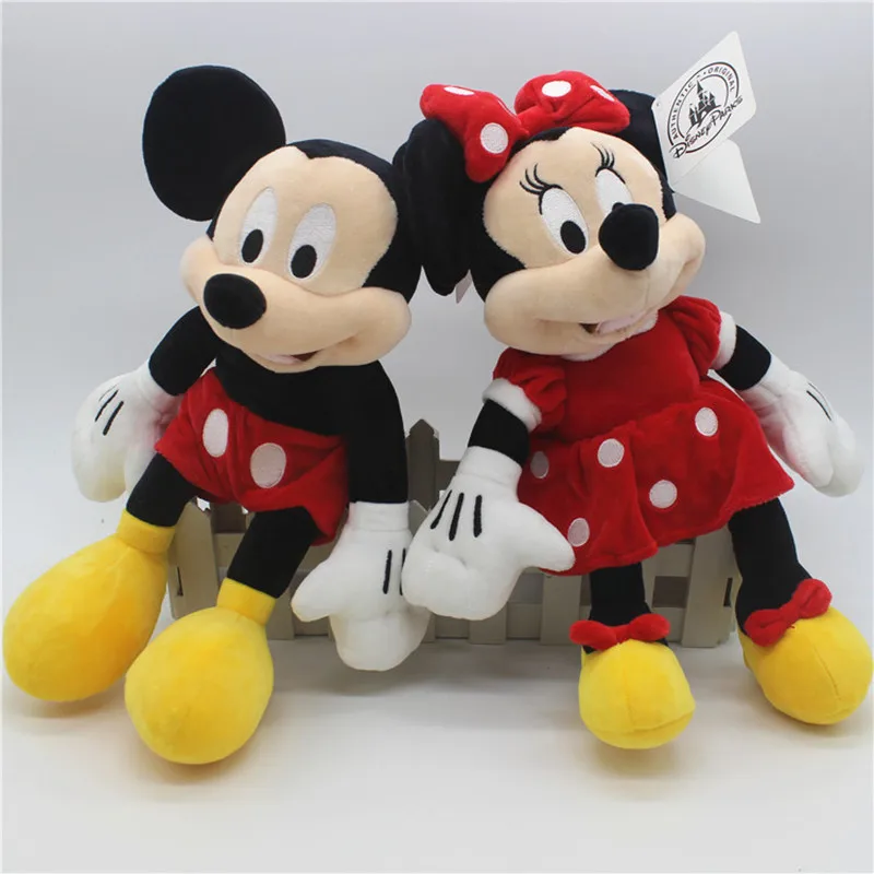 

30cm 11.7inch Disney mickey mouse minnie mouse plush soft doll mickey mouse stuffed toys gift for kids birthday gift