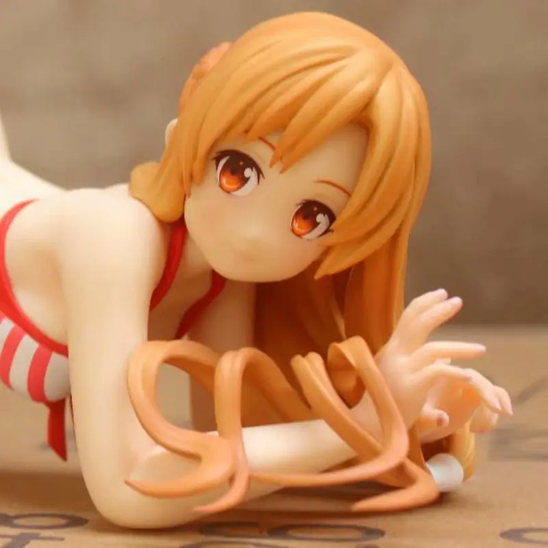 

Anime Sexy Girls Figure Sword Art Online SAO Yuuki Asuna Swimusuit Ver. PVC Action Figure Collectible Model Toys Doll 20cm
