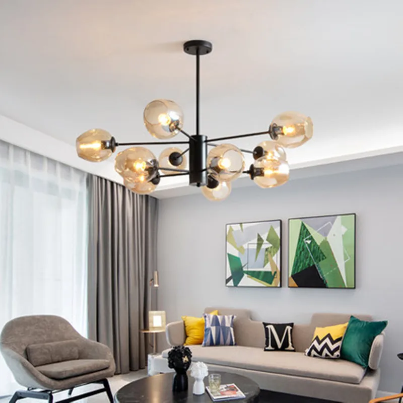 Современные золотые люстры E27 в стиле лофт регулируемая потолочная лампа Эдисона