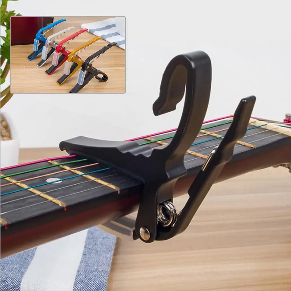 

Universal Metal Capo Tune Clamp Trigger Acoustic Classical Folk Guitar Ukulele Tune Adjusting Capo Guitar Parts Accessories