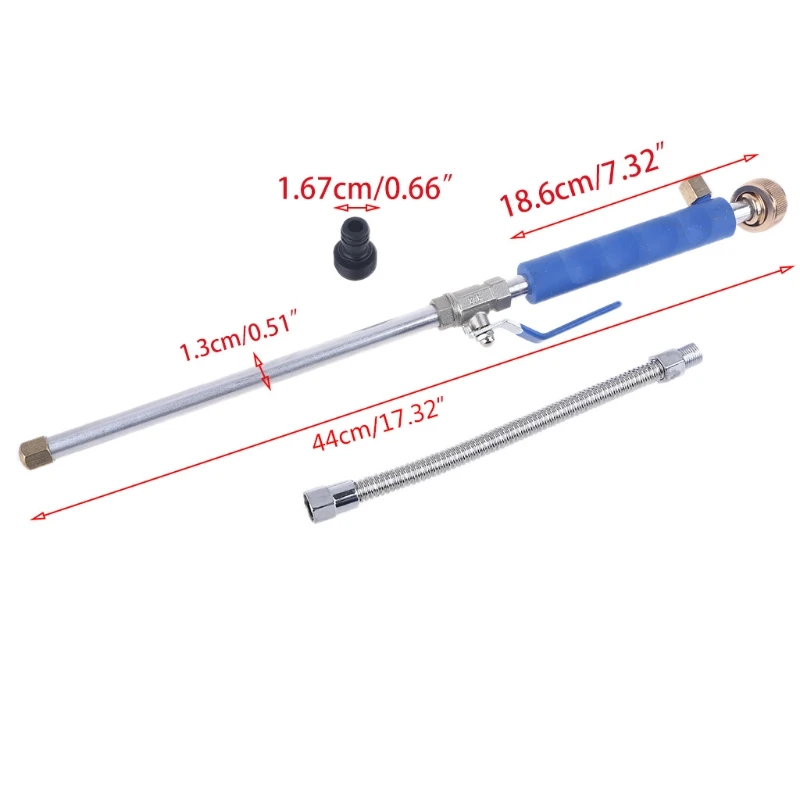 

High Pressure Power Washer-Extendable Power Washer Wand, Water Hose Attachment Nozzle, Flexible Auto Washer, Watering Sprayer, C