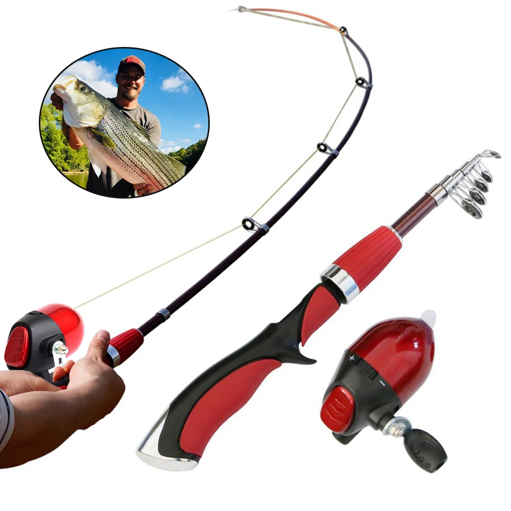 

Fishing Rod and Reel Set Casting Fishing Rods Carbon Ultra Light Rod with Mini Spinning Reels Fishing Tackle Set High Recommend