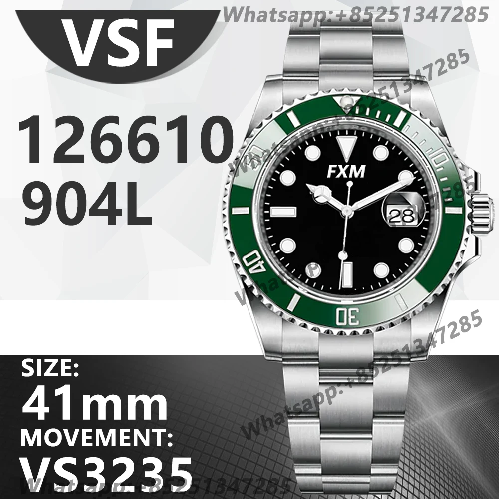 

Men's Automatic Mechanical Top Luxury Brand Diver Watch Submariner 126610 NOOB VSF 40mm 904L 1:1 AAA Replica Super Clone Sports