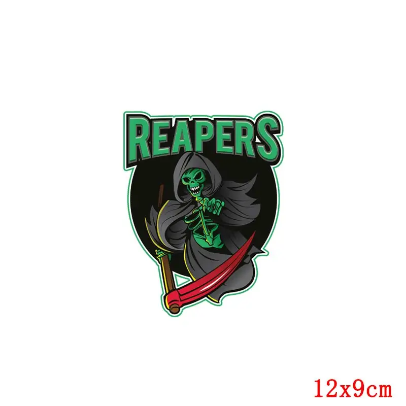 Prajna Grim Reapers термопереводные утюжки на заплатках для одежды мужская куртка фильма