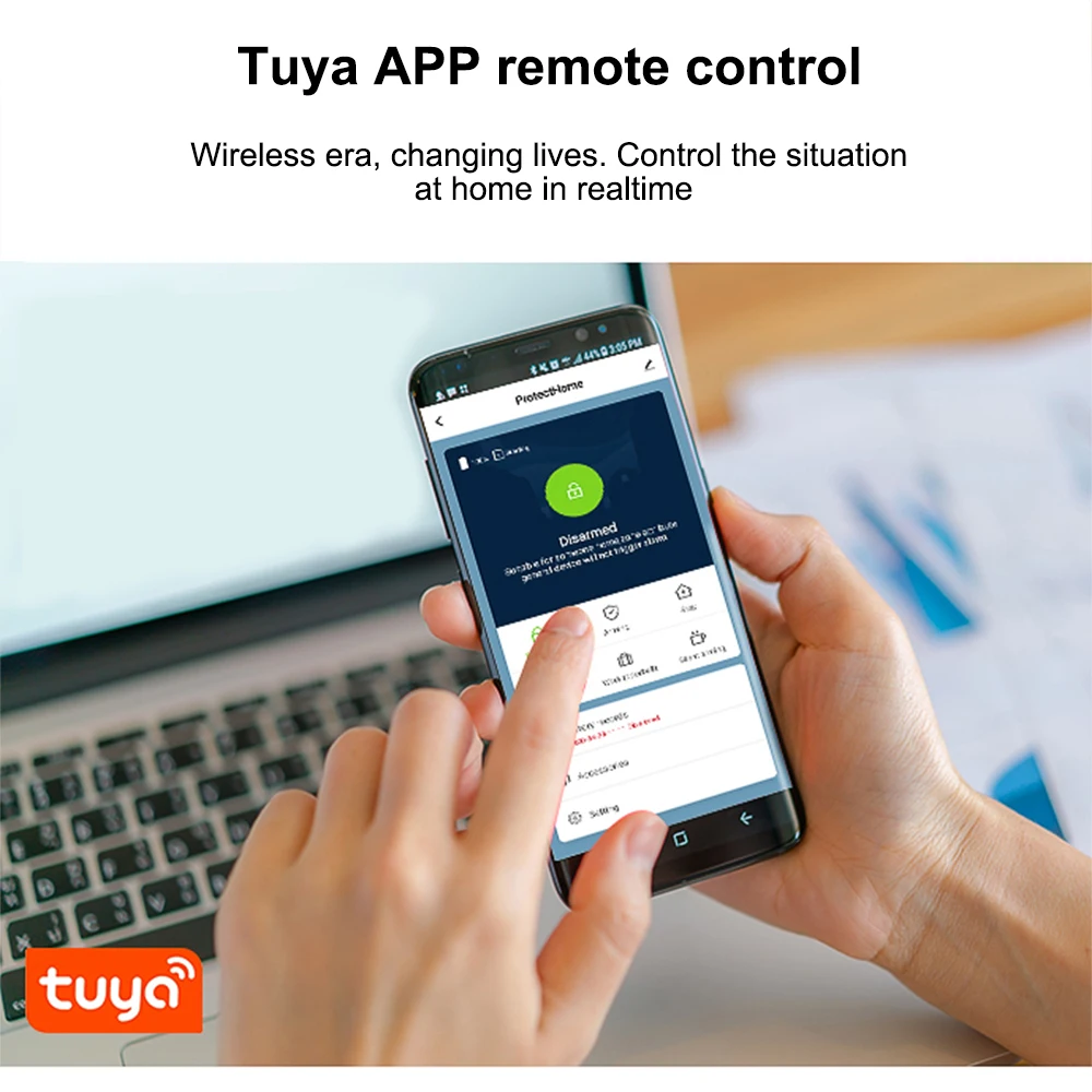 Система сигнализации 3 в 1 Wi-Fi GSM GPRS дистанционное управление через приложение Tuya
