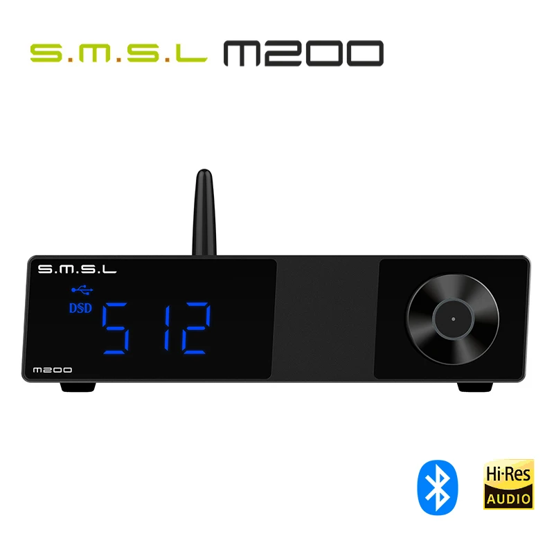 

Аудиоцап SMSL M200 AK4497EQ, ЦАП Bluetooth 5,0, поддержка 32 бит/768 кГц, декодер DSD512 с дистанционным управлением, SP200, беспроводной LDAC