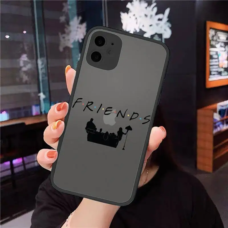 

Friends TV Show Door Phone Cases matte transparent For iphone 7 8 11 12 plus mini x xs xr pro max cover
