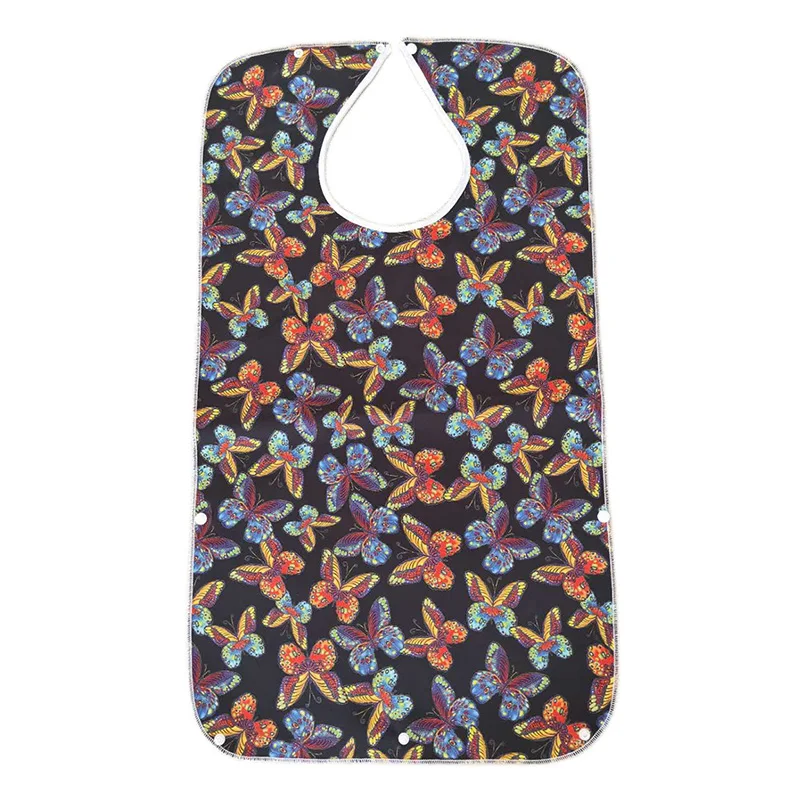 Водонепроницаемый взрослый нагрудник для еды Регулируемый напечатанный