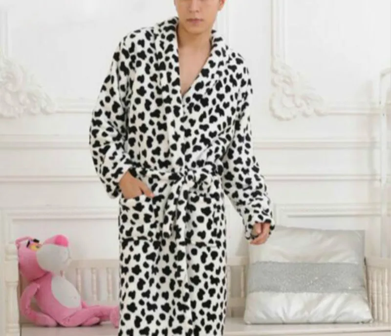 Модный длинный халат для мужчин и женщин Мягкий банный Халат | Мужская одежда