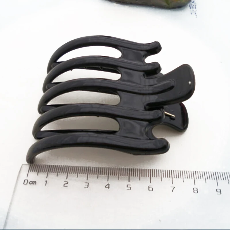 

5 Claw Plastic Hairpin Women Hair Clip Shower Styling Hair Accessory Black Coffee