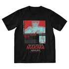 Футболка мужская с коротким рукавом, смешная Аниме Манга макима, красный топ в стиле хип-хоп, с Бензопилой