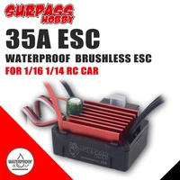 surpass hobby kk 35a waterproof esc brushless electric speed controller for 116 114 rc car 2838 2845 brushless motor