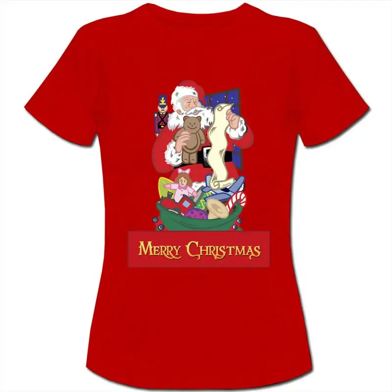 Женская футболка с надписью Merry Christmas | одежда