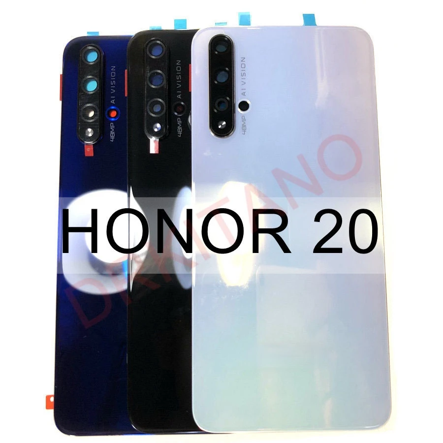 Задняя крышка батарейного отсека V20 для Huawei Honor 20/20 Pro/View 20 стеклянная панель